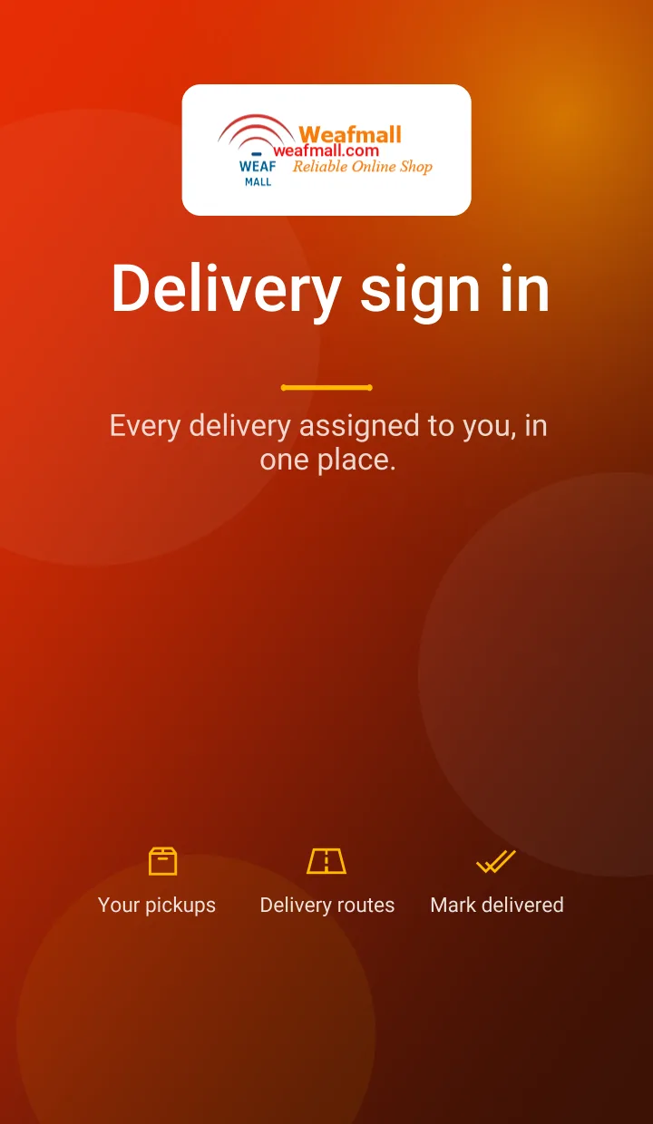 Customer Login Page Image