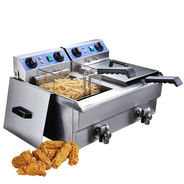 Commercial Deep Fryer 20 Liters – Stainless Steel