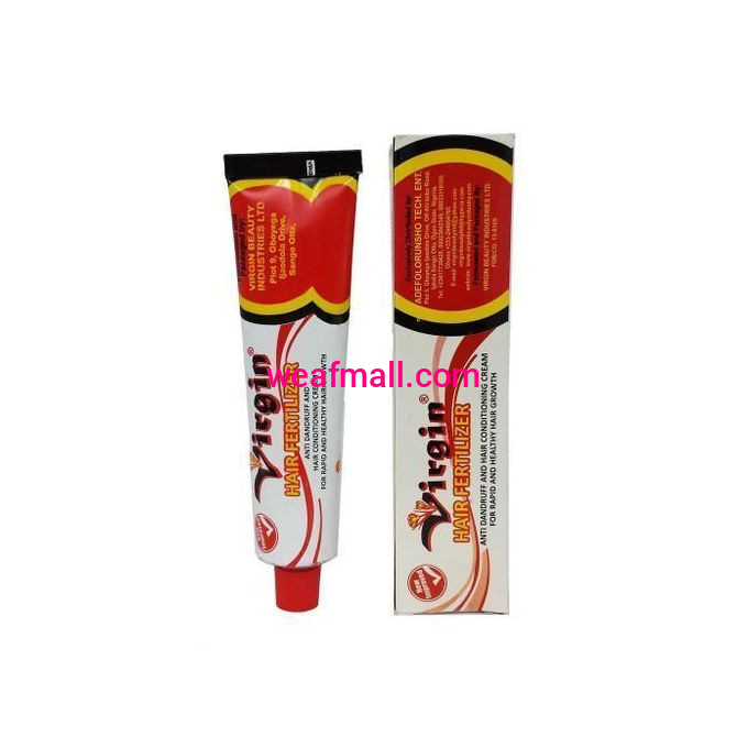 Virgin Hair Fertilizer and Conditioning Cream 55g – Herbal Anti-Dandruff & Rapid Hair Growth Cream