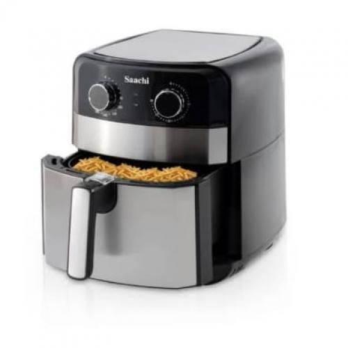 Original Saachi air fryer 5litres, black & silver