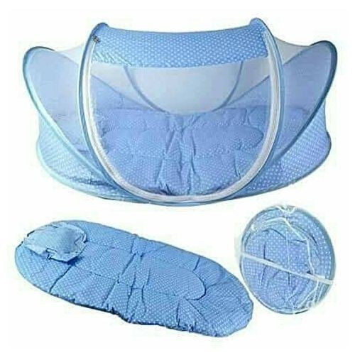 Generic Polka Dotted Baby Net - Blue