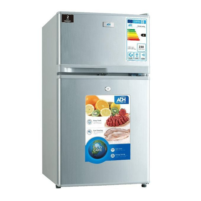ADH BCD8099 - 98 Liters Double Door Refrigerator ADH Fridge 98L Fridge - Silver