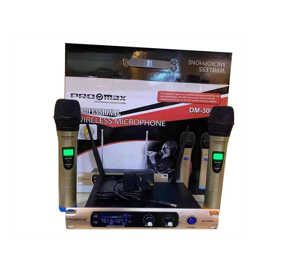 Pro Max  Professional Wireless Microphone-Gold