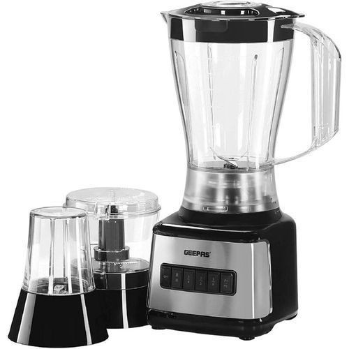 Geepas Blender stainless steel Blender, 1.5L - Silver Black