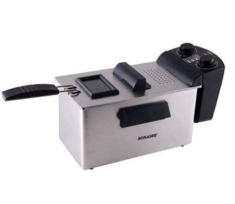 Sonashi Deep Fryer 3L Stainless Steel | SDF-5011