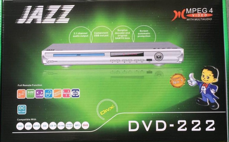 Jazz DVD Player DVD-222- Black