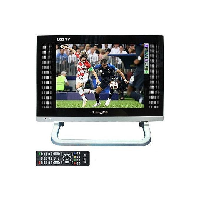Golden Tech 17 Inch LED HD TV with USB & HDMI ports - Black